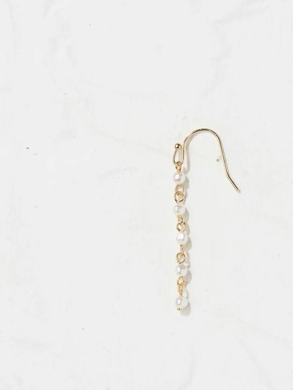 Tone Pearl Chain Earrings*FatFace Clearance