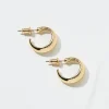 Tone Textured Hoops Earrings*FatFace Store