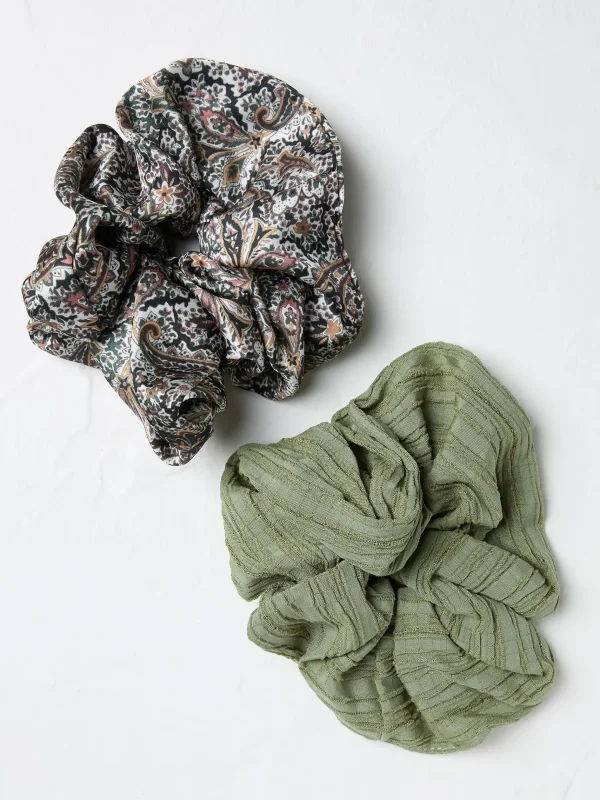 2 Pack Paisley Scrunchies*FatFace Shop