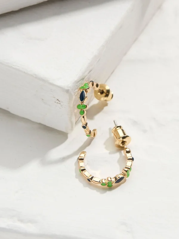 Enamel Gem Hoops*FatFace Best Sale