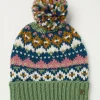 Fairisle Bobble Beanie*FatFace Clearance