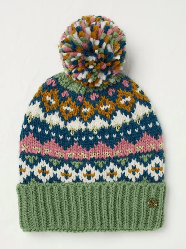 Fairisle Bobble Beanie*FatFace Clearance