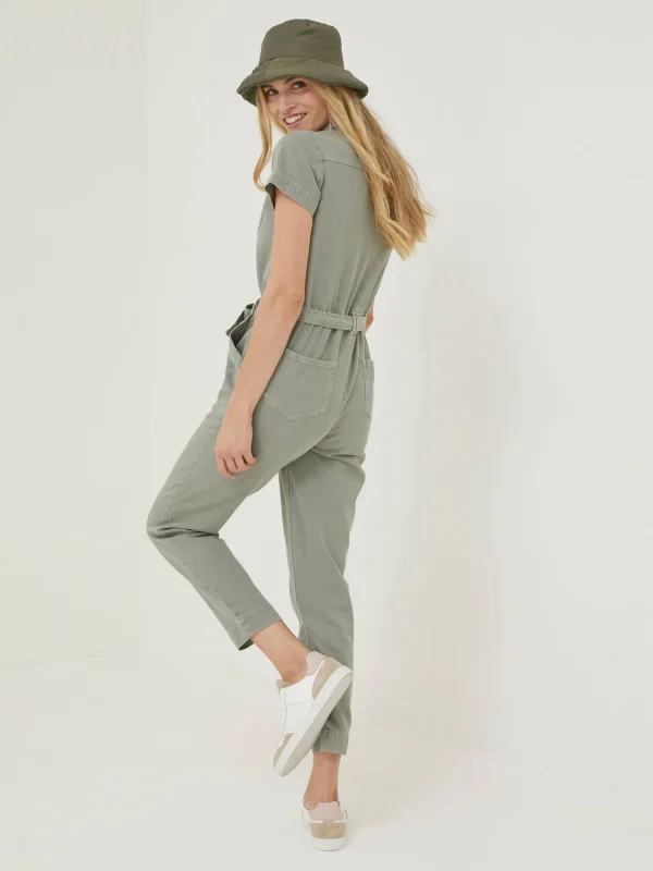 Imogen Short Sleeve Boilersuit*FatFace Cheap