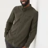 Long Sleeve Oxlow Plain 100% Cotton Shirt*FatFace Discount