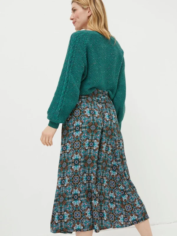 Millie Mirrored Floral Midi Skirt*FatFace Best Sale