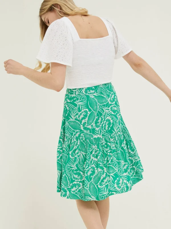 Remy Tropical Leaf Skirt*FatFace Best Sale