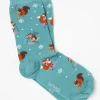 Skiing Animal Print Socks*FatFace Flash Sale