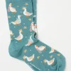 Womens Festive Geese Socks 1 Pack*FatFace Clearance