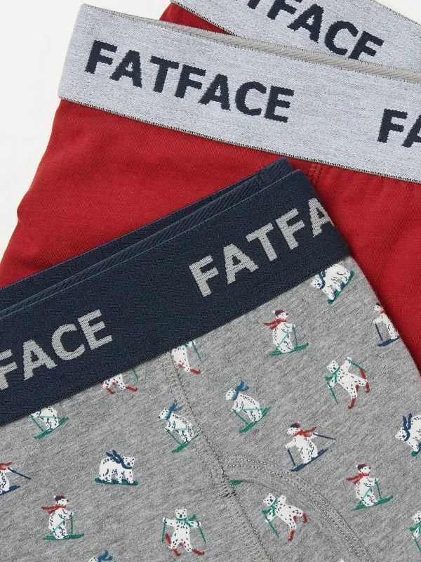 2 Pack Ski Bear Boxers*FatFace New