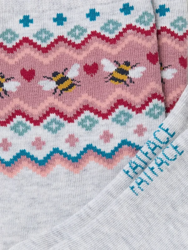 Bee Fairisle Pattern Socks*FatFace Cheap