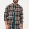 Long Sleeve Selby Check 100% Cotton Shirt*FatFace Outlet