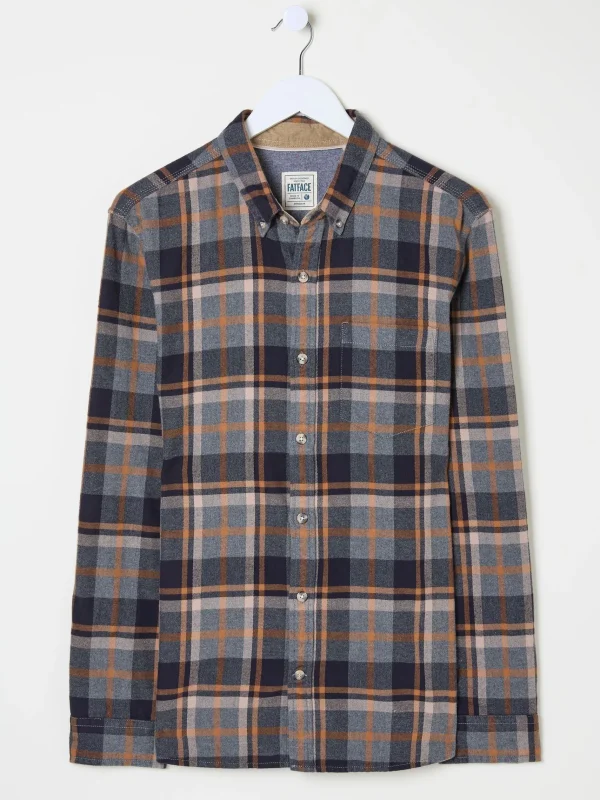 Long Sleeve Selby Check 100% Cotton Shirt*FatFace Outlet