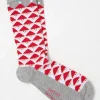 Mens Geo Santa Socks 1 Pack*FatFace Sale