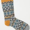 Mens Penguin Fairisle Socks 1 Pack*FatFace Clearance