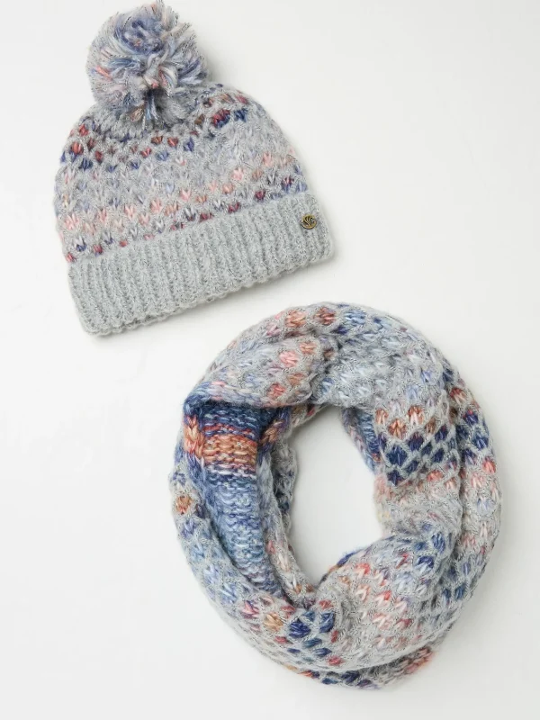 Spacedye Hat And Snood Gift Set*FatFace Best Sale