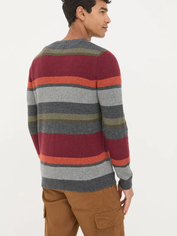 Hinton Chest Stripe Crew Neck Jumper*FatFace Store