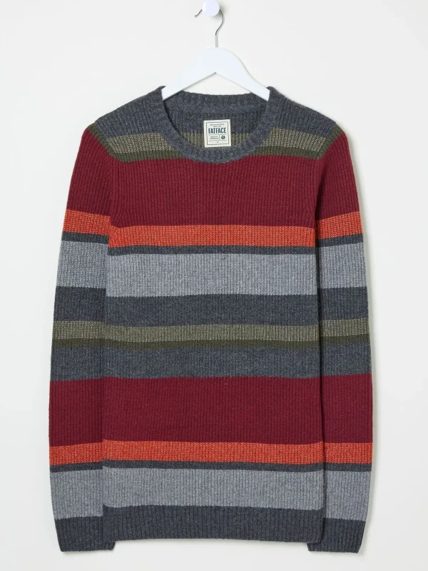 Hinton Chest Stripe Crew Neck Jumper*FatFace Store