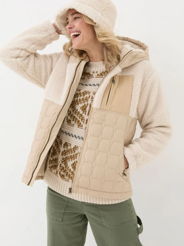 Honey Fleece Quilted Jacket*FatFace Sale