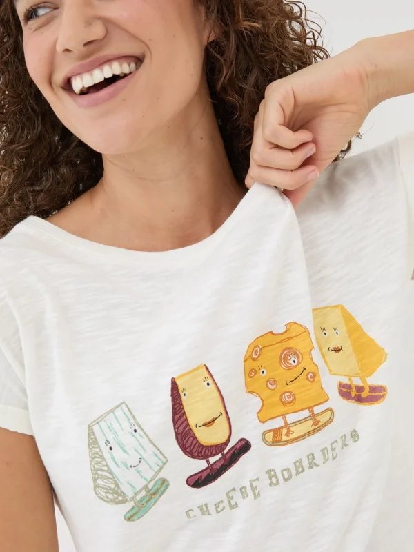 Cheese Graphic T-Shirt*FatFace Clearance