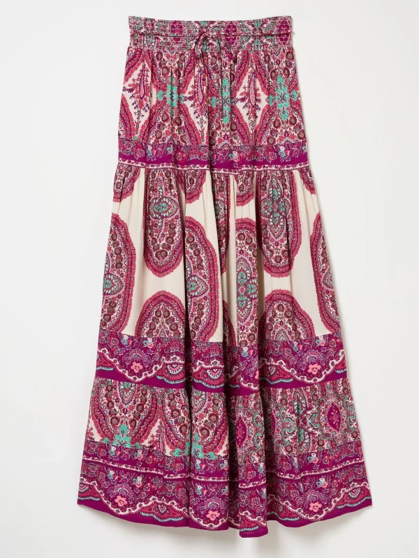 Jayla Detail Paisley Maxi Skirt*FatFace Flash Sale