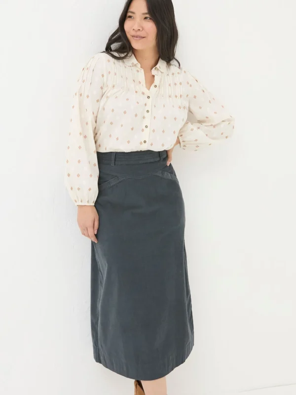 Leigh Cord Midi Skirt*FatFace Clearance