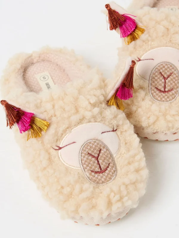 Lila Llama Slippers*FatFace Store