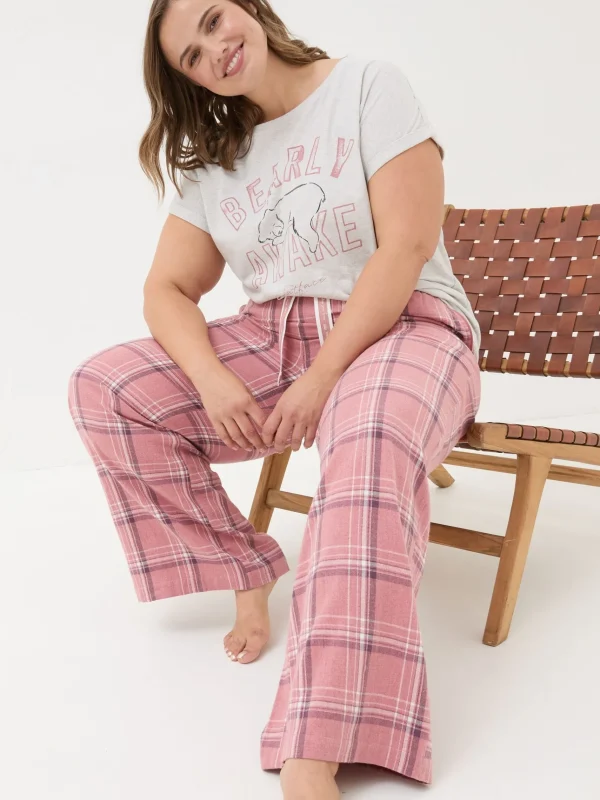 Lola Check 100% Cotton Pyjama Bottoms*FatFace Fashion