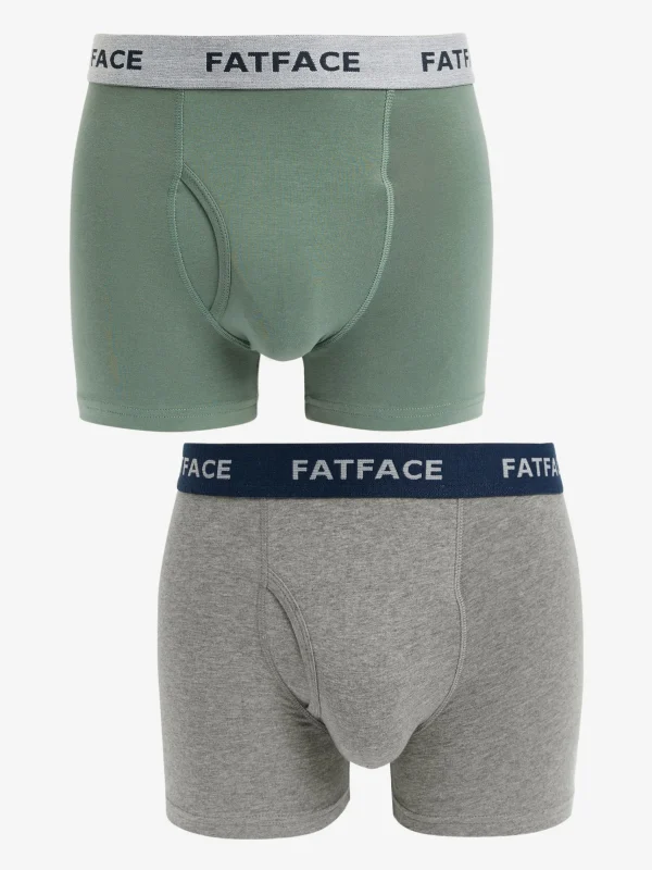 Plain Boxers 2 Pack*FatFace Discount