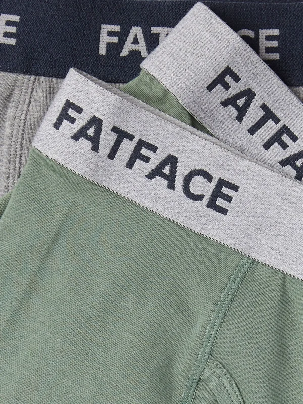 Plain Boxers 2 Pack*FatFace Discount