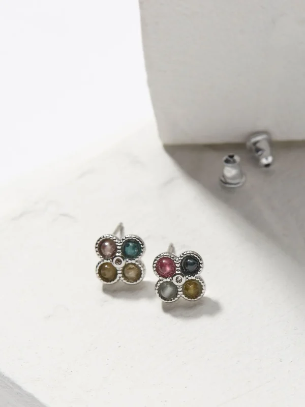 Semi Precious Studs Earrings*FatFace Online