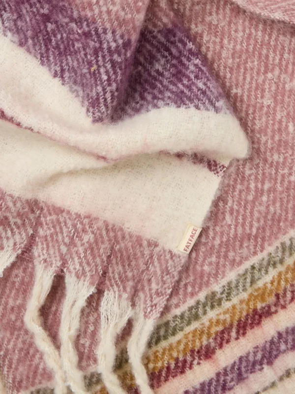 Stripe Boucle Scarf*FatFace Clearance