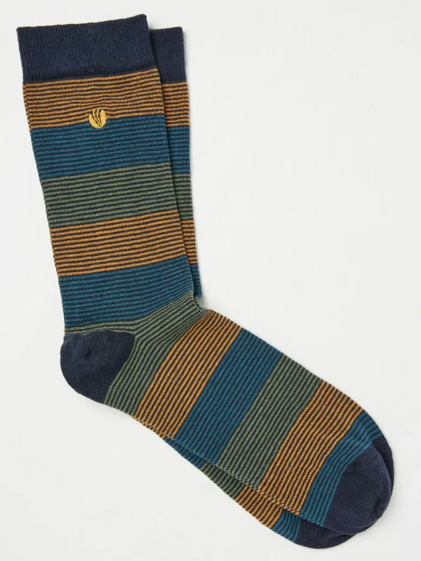 Clive Stripe Socks*FatFace Fashion