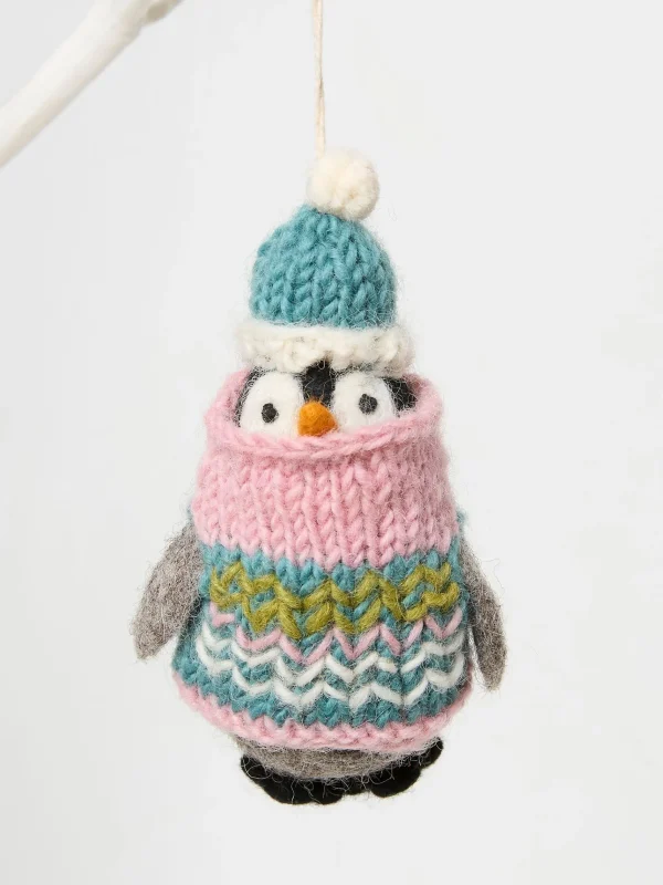 Polly Penguin Felt Christmas Decoration*FatFace Shop