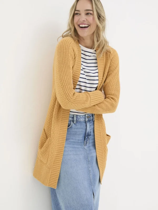 Hannah Textured Knitted Cardigan*FatFace Clearance