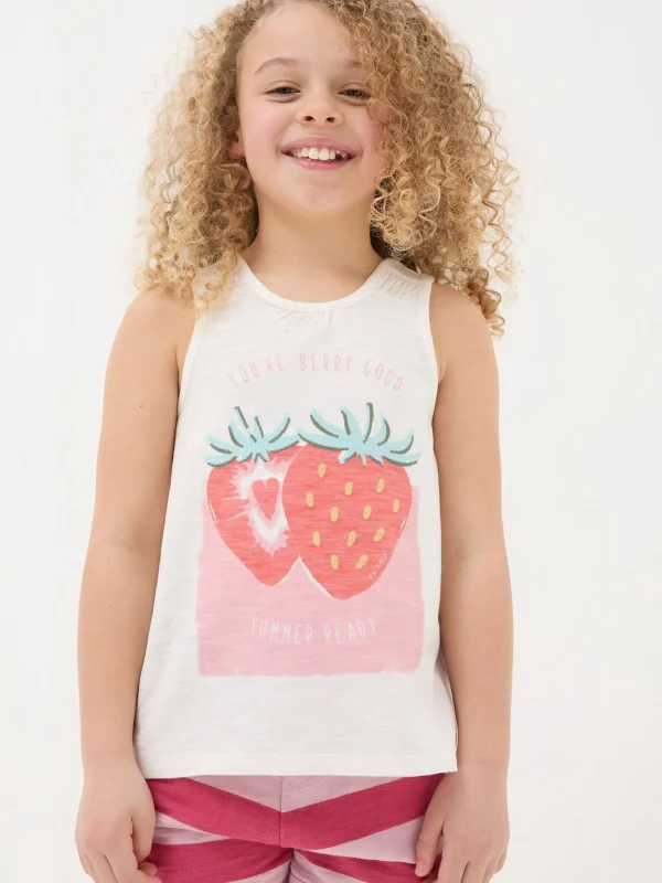 Strawberry Jersey Vest Top*FatFace Online