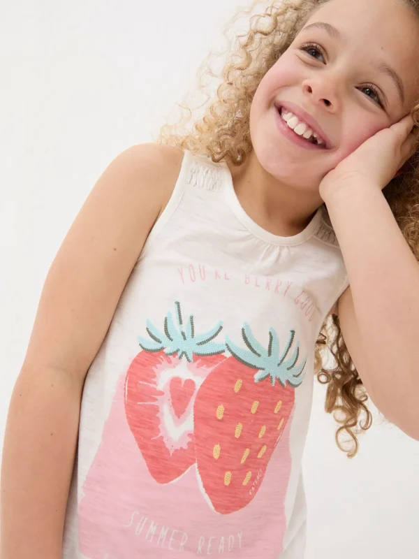 Strawberry Jersey Vest Top*FatFace Online