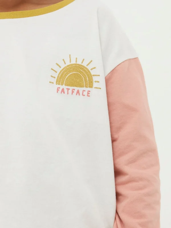 Sun Embroidered T-Shirt*FatFace Outlet