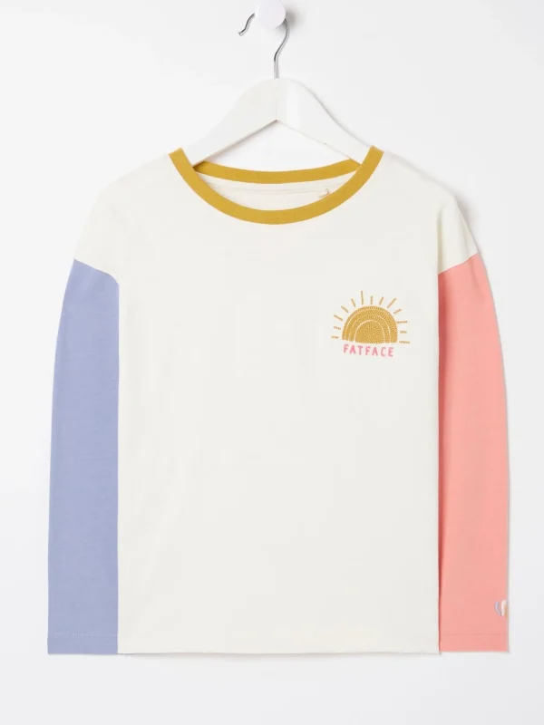 Sun Embroidered T-Shirt*FatFace Outlet