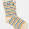 Textured Butterfly Socks 1 Pack*FatFace Outlet