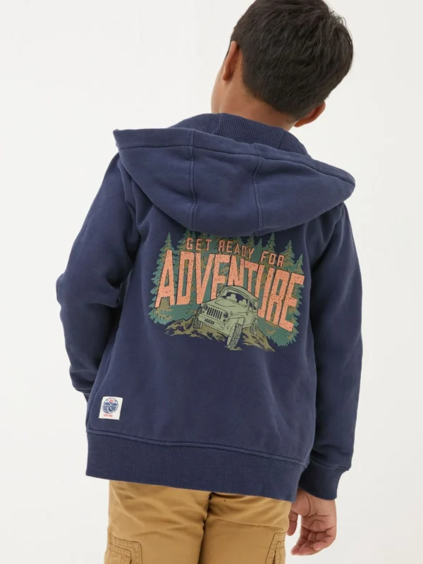 Adventure Zip Through Hoodie*FatFace Clearance