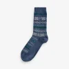 Cashmere Blend Fairisle Mens Socks 1 Pack*FatFace Store