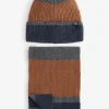 Colourblock Hat And Scarf Gift Set*FatFace Sale