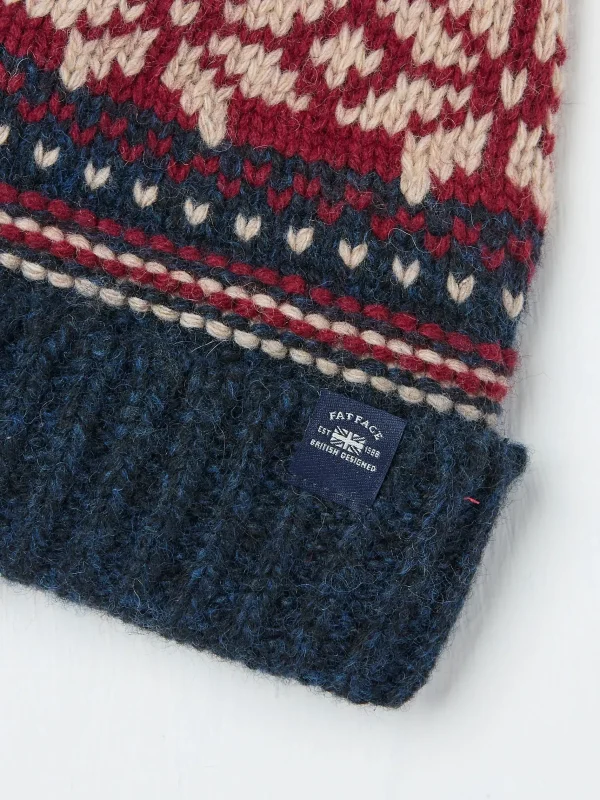 Fairisle Pattern Beanie*FatFace Fashion