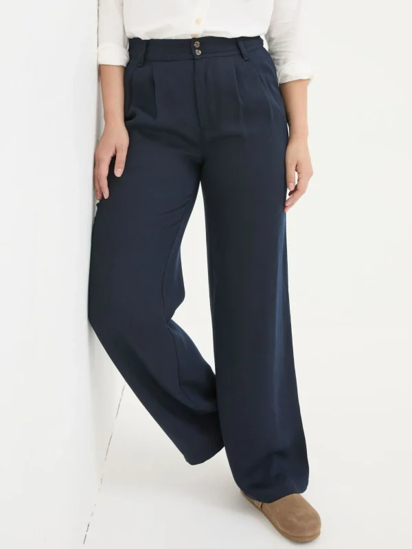 Ginger Wide Leg Drape Trousers*FatFace Clearance