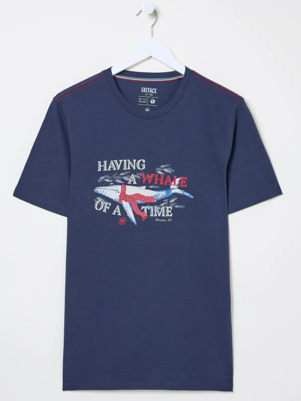 Whale Of A Time Shelter T-Shirt*FatFace Online