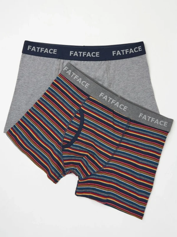 Whistler Stripe Boxers 2 Pack*FatFace Shop