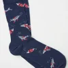 Wilson The Whale Shelter Mens Socks 1 Pack*FatFace Flash Sale