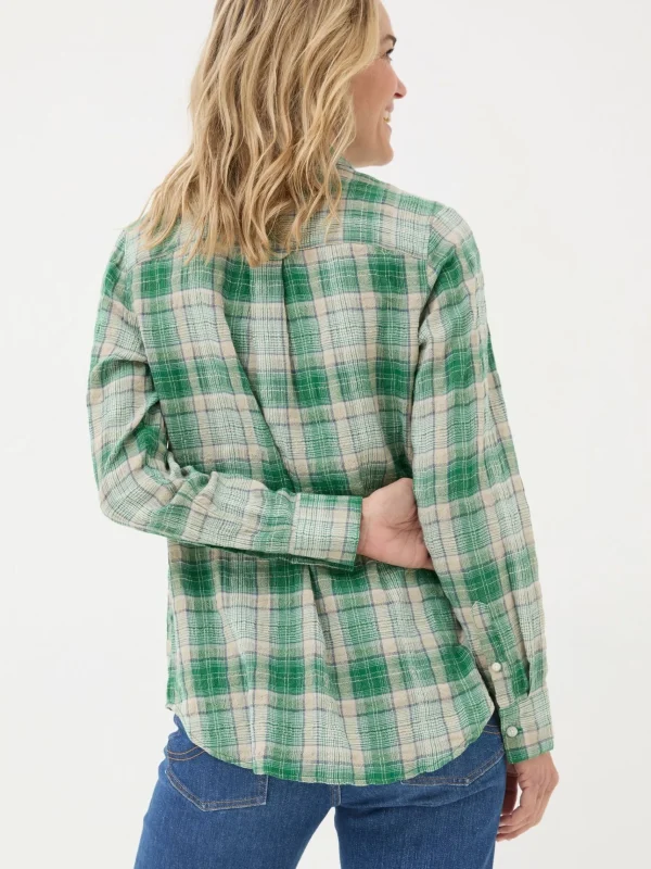 Olivia Waffle Check Shirt*FatFace Fashion