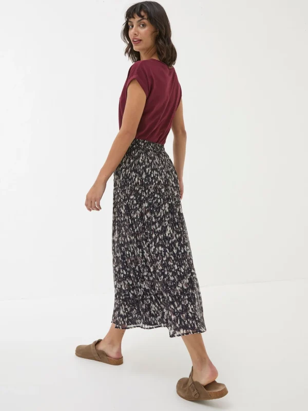 Paignton Pleated Midi Skirt*FatFace Sale