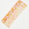 Pink Resin Wide Tooth Hair Comb*FatFace Cheap